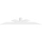 Ekena Millwork Saratoga Architectural Grade PVC Gable Bracket, 72"W x 12"H x 4"D x 4"F, 4/12 Pitch GBP072X12X0404SAR00 - alternate 5